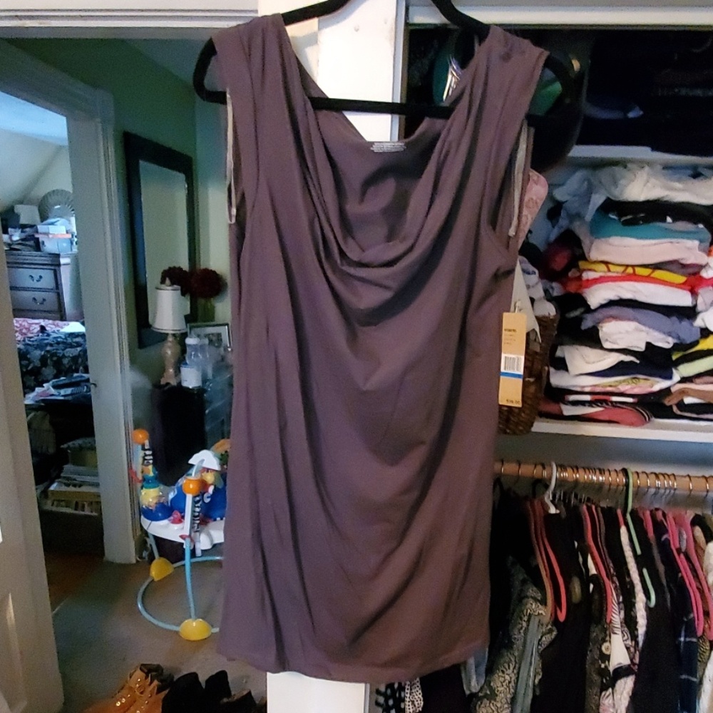 brand new DKNY top/shorter dress